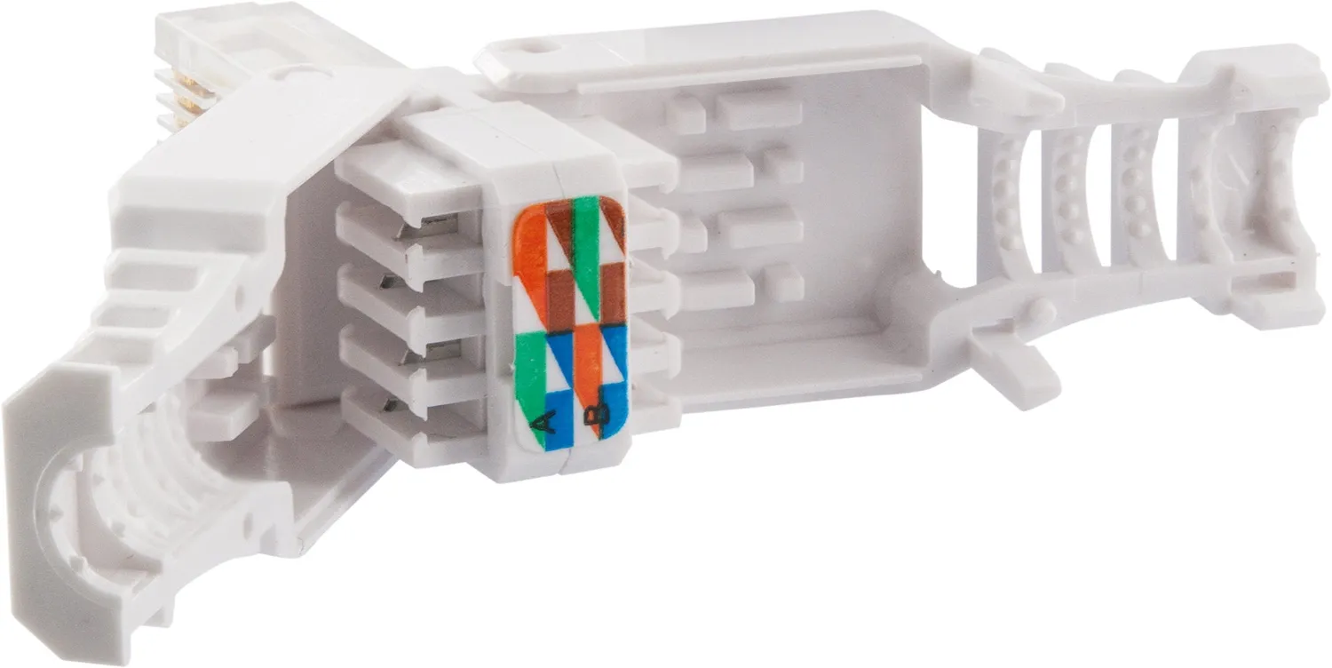 Schwaiger Connettori Rete RJ45 Cat 5e Senza Attrezzi 2 Pezzi