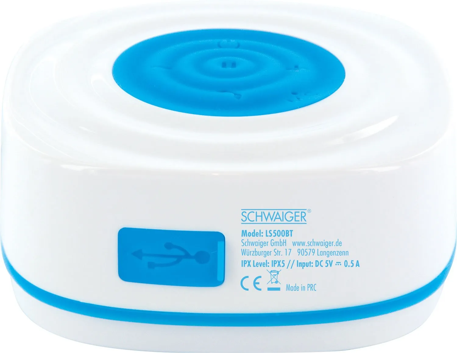 Schwaiger Altoparlante Bluetooth Impermeabile con Ventosa 5W