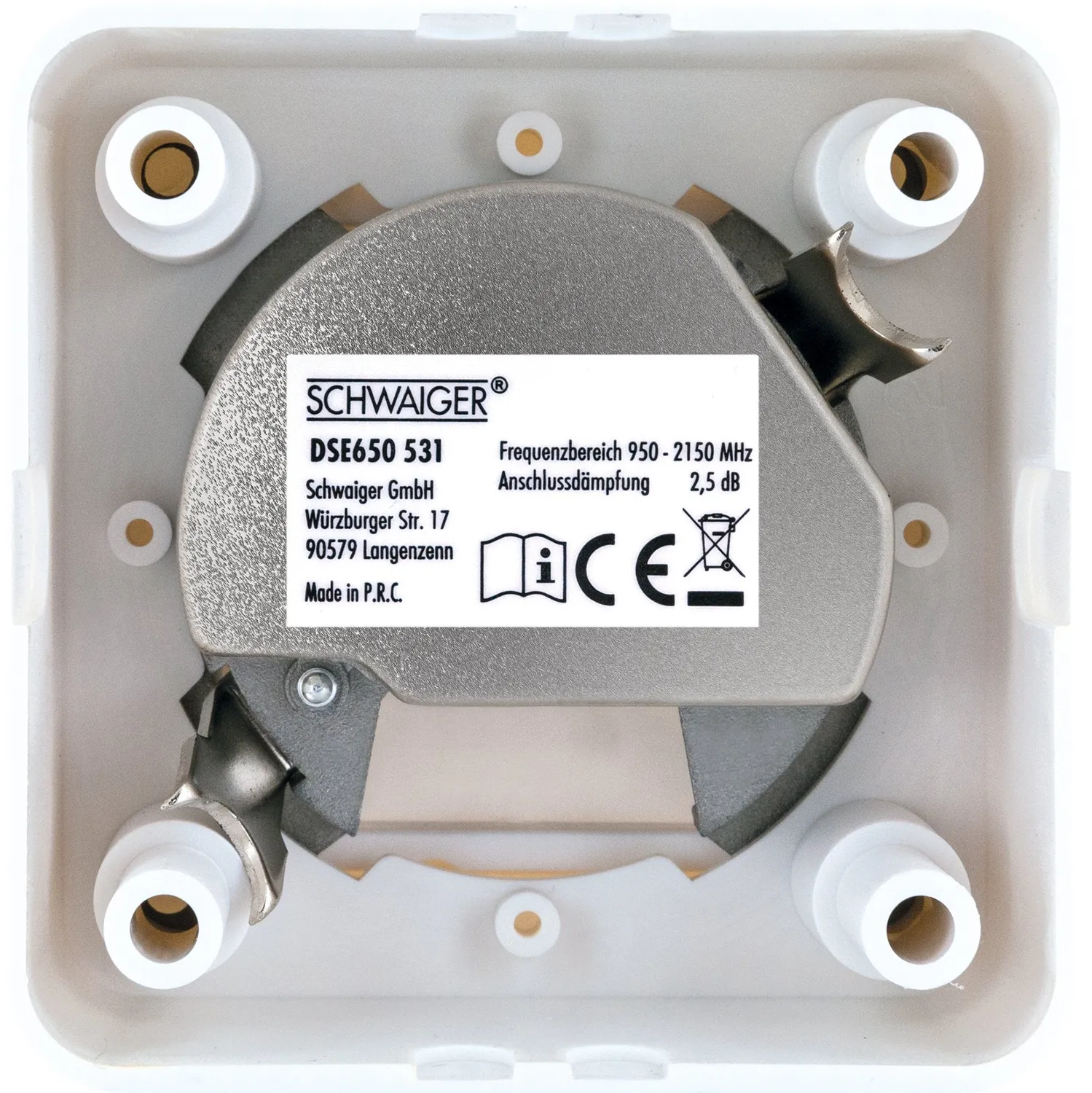 Schwaiger Presa Antenna Singola Set 2,5 dB con Scatola