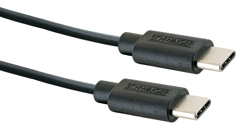 SCHWAIGER Cavo USB-C a USB-C 2 m nero 10 Gbit/s