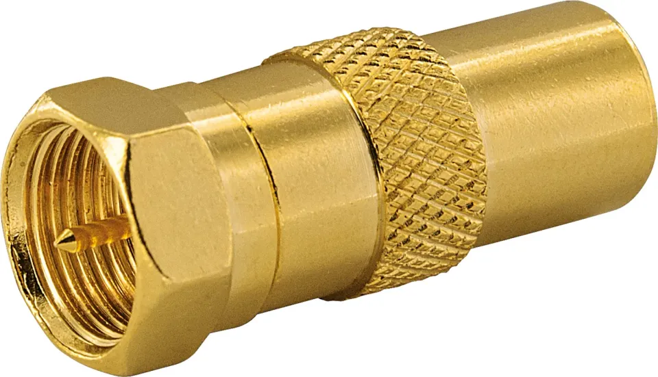 Schwaiger adattatore antenna F-IEC dorato