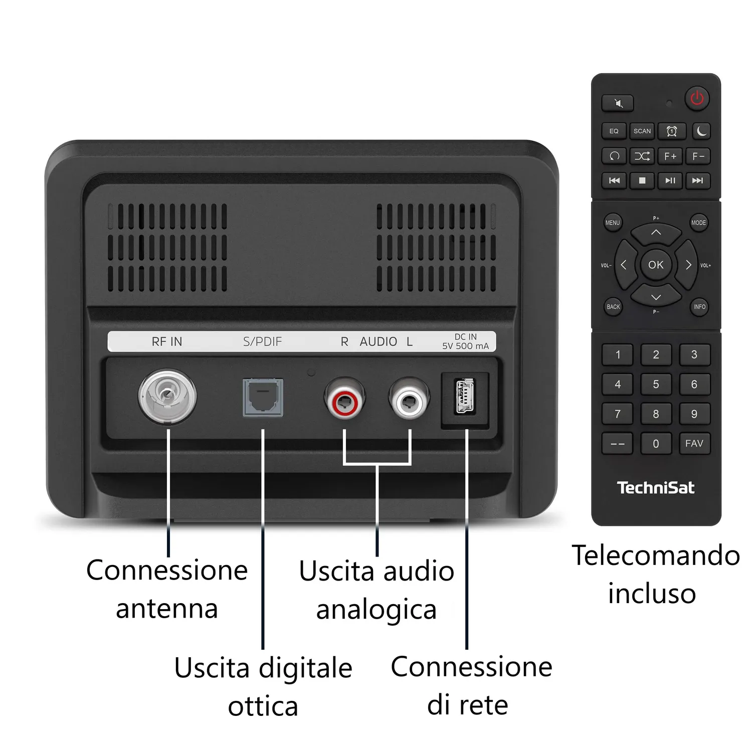 TechniSat DIGITRADIO 10 IR adattatore radio Internet Bluetooth
