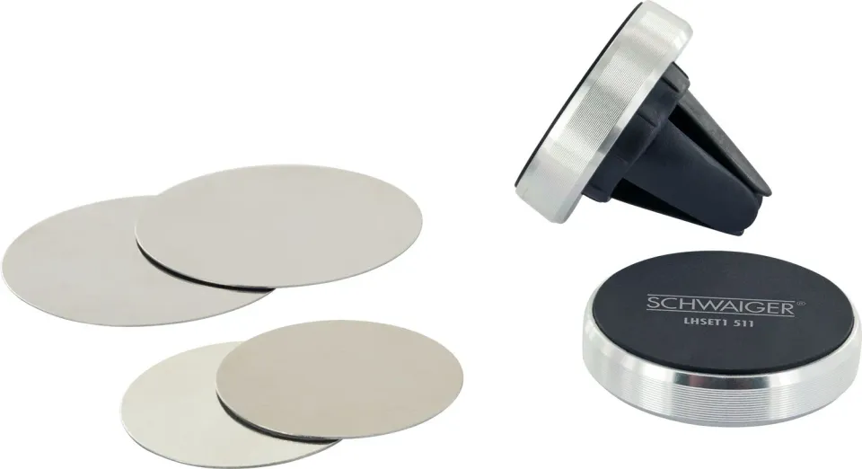 Schwaiger set supporti magnetici smartphone auto 2 pezzi