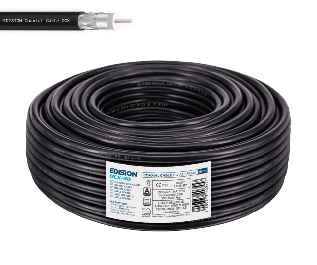 Edision OCX-50 cavo coassiale SAT 50m classe A
