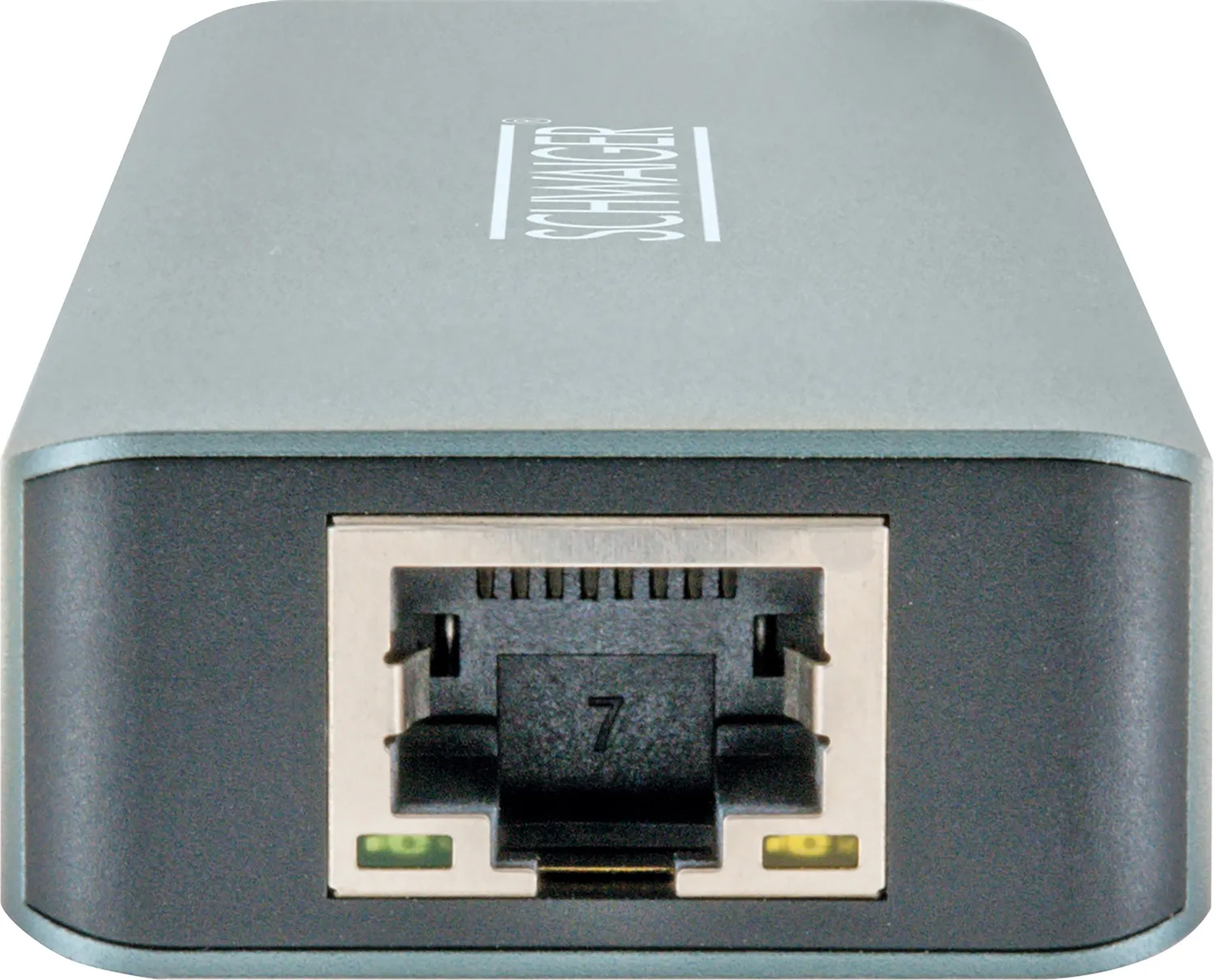 Schwaiger Adattatore Hub USB-C Multiporta HDMI 4K Grigio