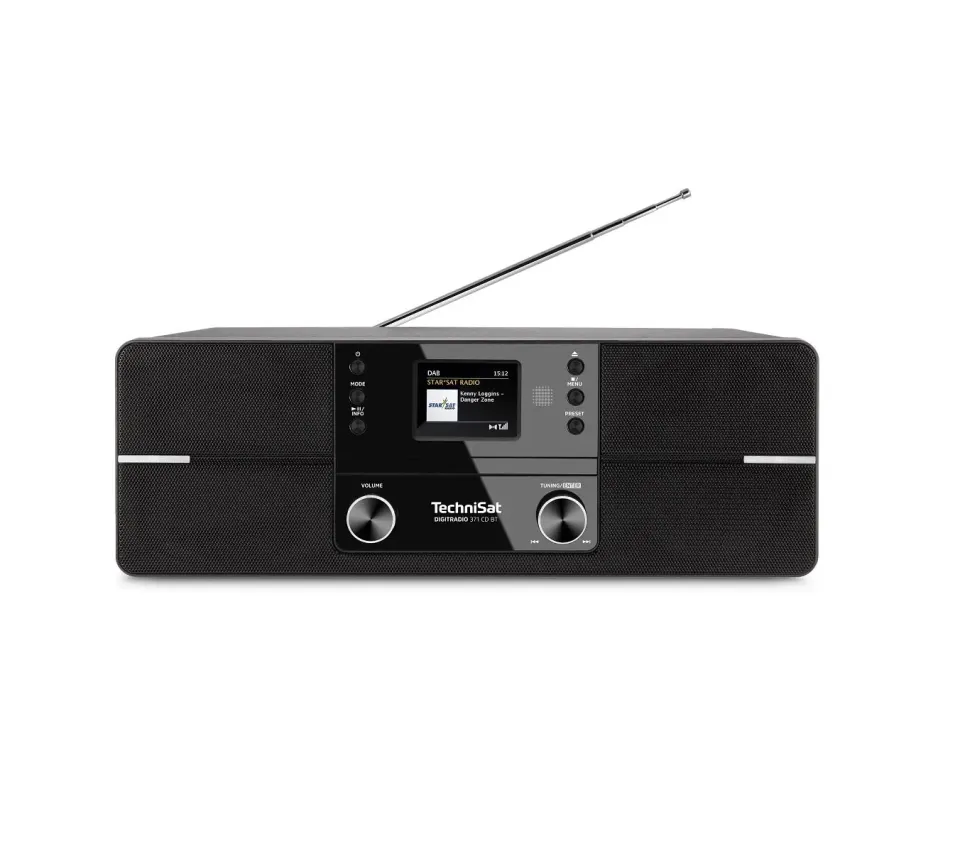 TechniSat DigitRadio 371 CD BT radio DAB+ con CD nera