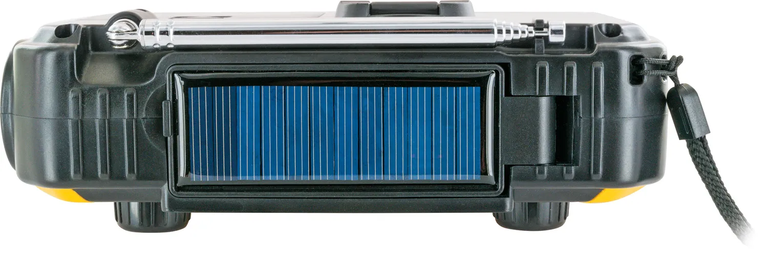 Schwaiger radio FM esterno solare torcia power bank SOS