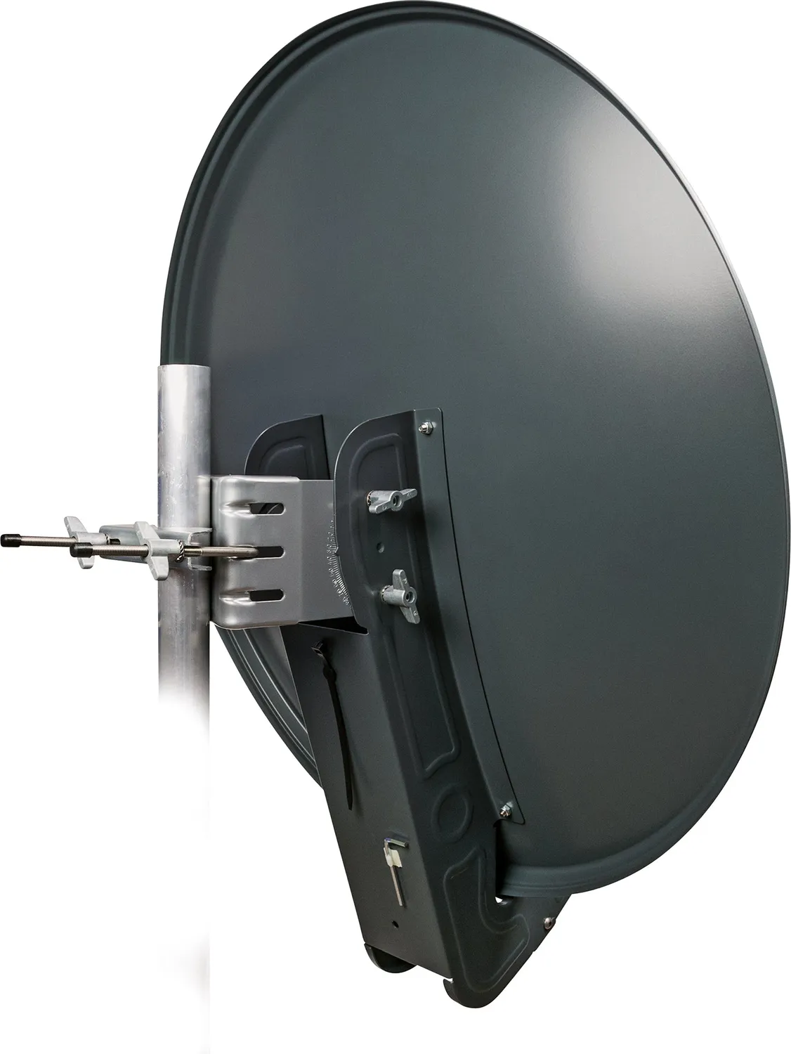 Schwaiger Antenna Satellitare Offset 75 cm Antracite + LNB Quad