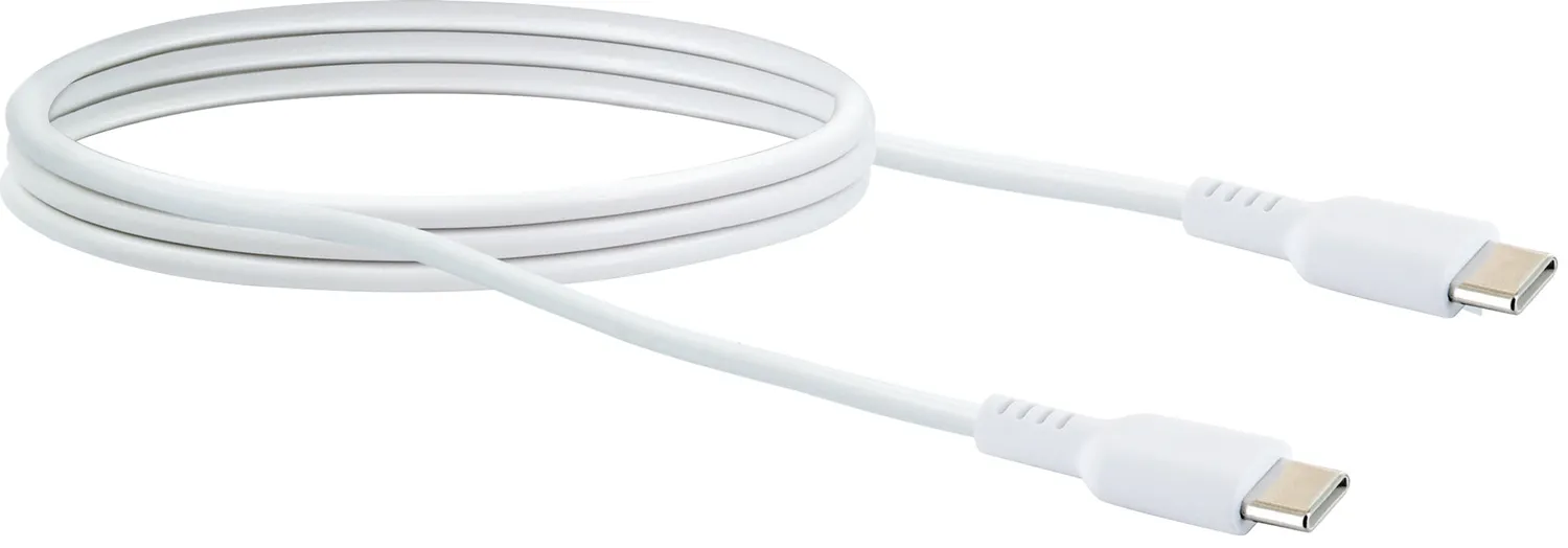 SCHWAIGER Cavo USB-C - USB-C 1m Bianco 10Gbps