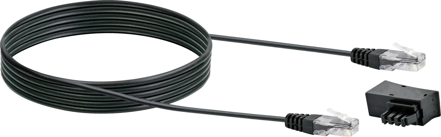 Schwaiger Cavo DSL Modem 3 m nero con adattatore TAE-F