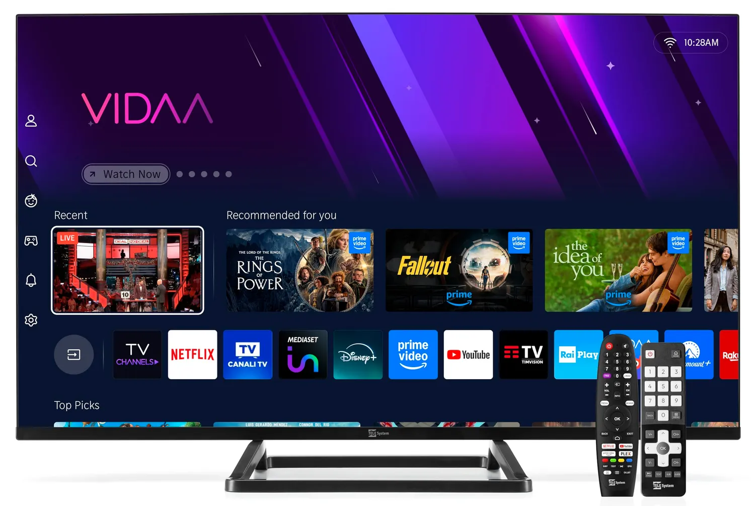 TELE System Sonic SONIC32FL SMV14 Smart TV 32" con soundbar tivùsat