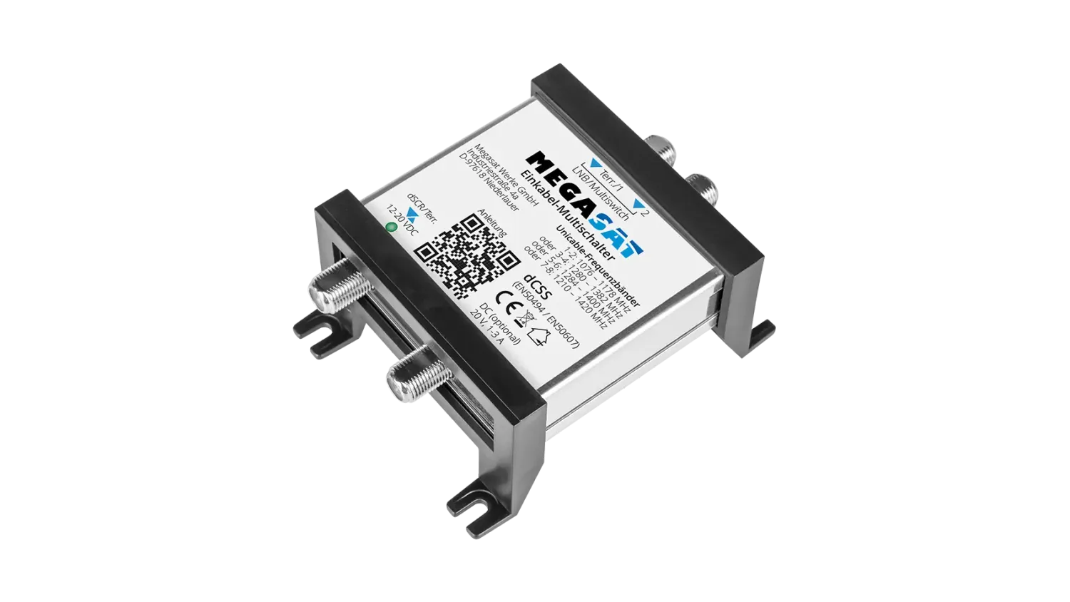 Megasat Multiswitch Monocavo Unicable 2 Uscite Sat