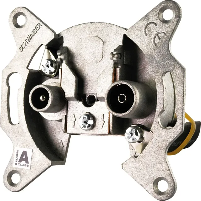 Schwaiger Presa Antenna Passante Singola 2 Fori 2,5 dB