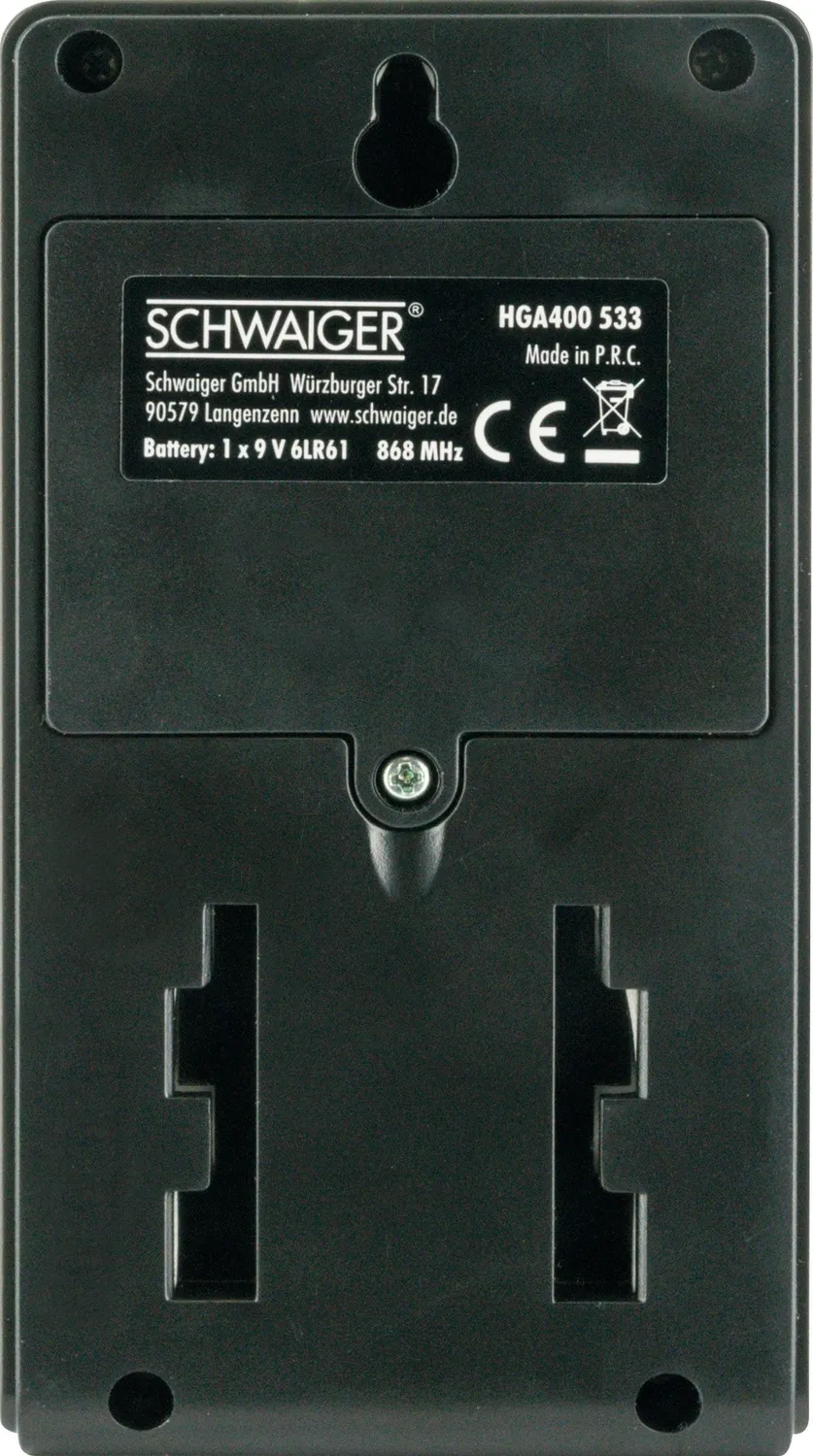 SCHWAIGER Green Guard Rilevatore PIR Esterno Nero