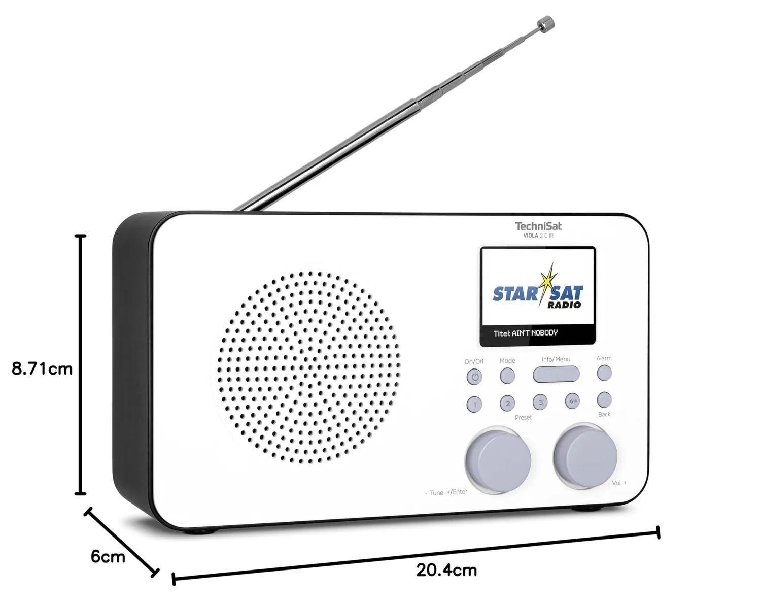 TechniSat Viola 2 C IR Radio Internet DAB+ WLAN Batteria