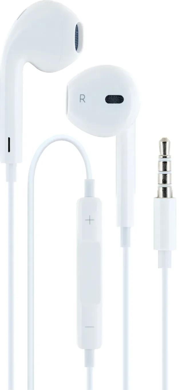 Schwaiger Cuffie In-Ear con Cavo AUX Bianche