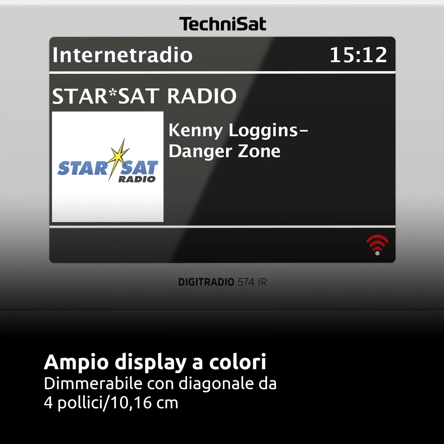 Technisat DigitRadio 574 IR radio internet DAB+ argento