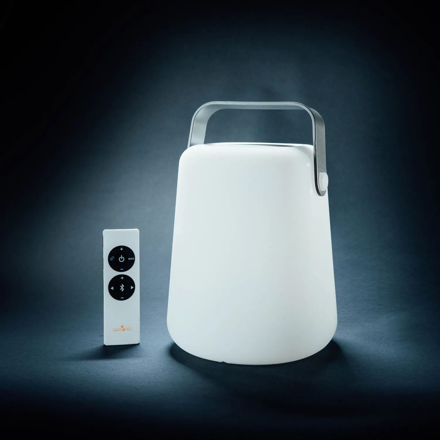 Schwaiger lampada tavolo LED speaker Bluetooth maniglia grigia