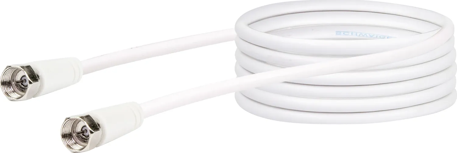 Schwaiger Cavo SAT 75 dB F-F 1,5 m Bianco
