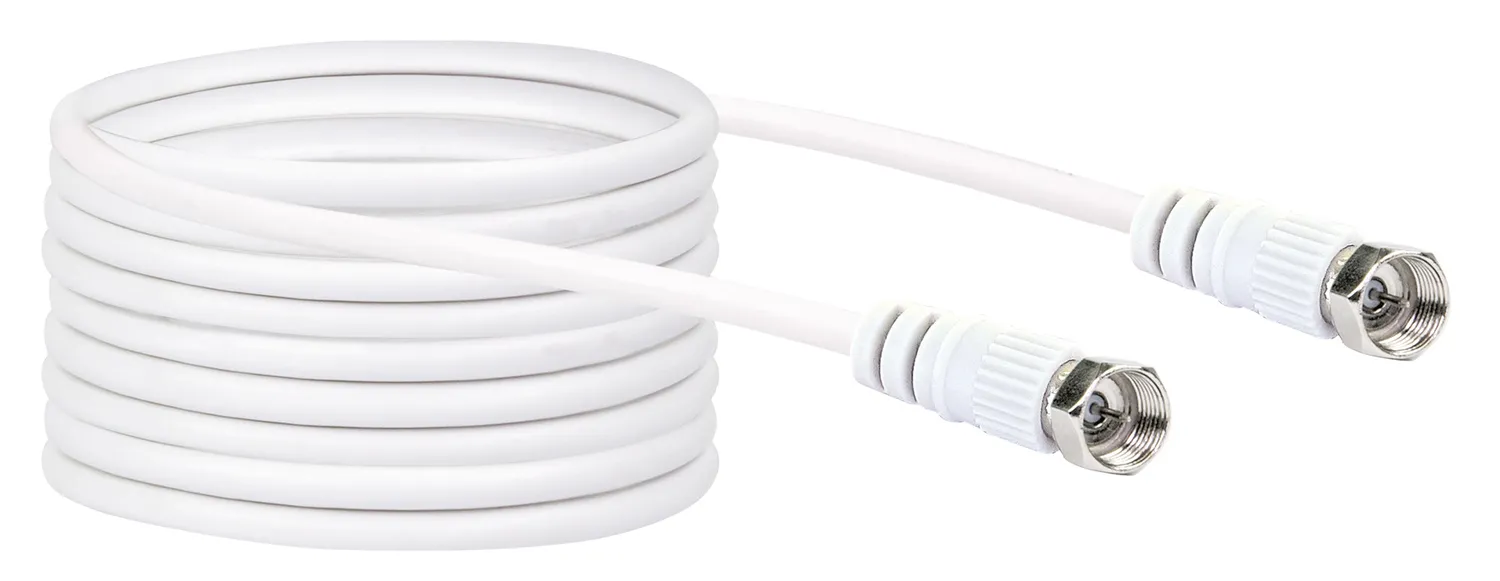 SCHWAIGER cavo SAT 75dB 1,5m bianco