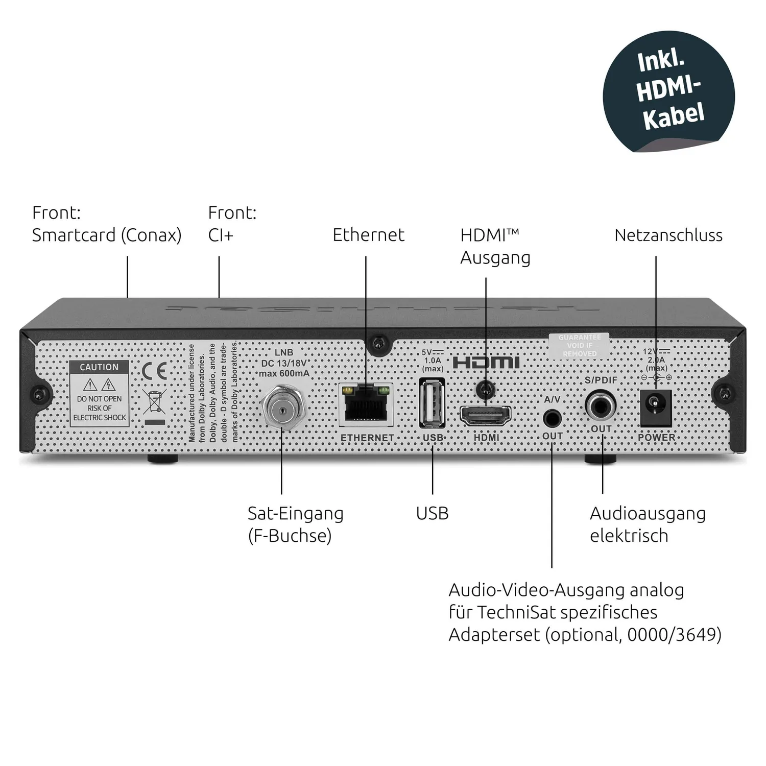 TechniSat Technistar S5 Ricevitore Satellitare HDTV PVR