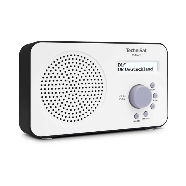 TechniSat Viola 2 Radio DAB+ Portatile Bianco Nero