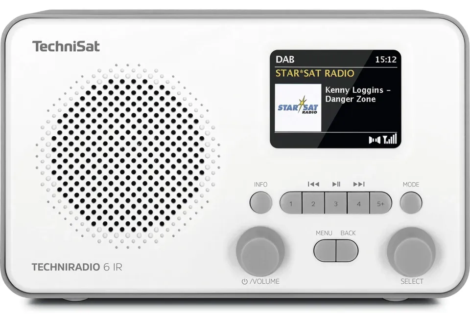 TechniSat TechniRadio 6 IR radio internet DAB+ grigio bianco