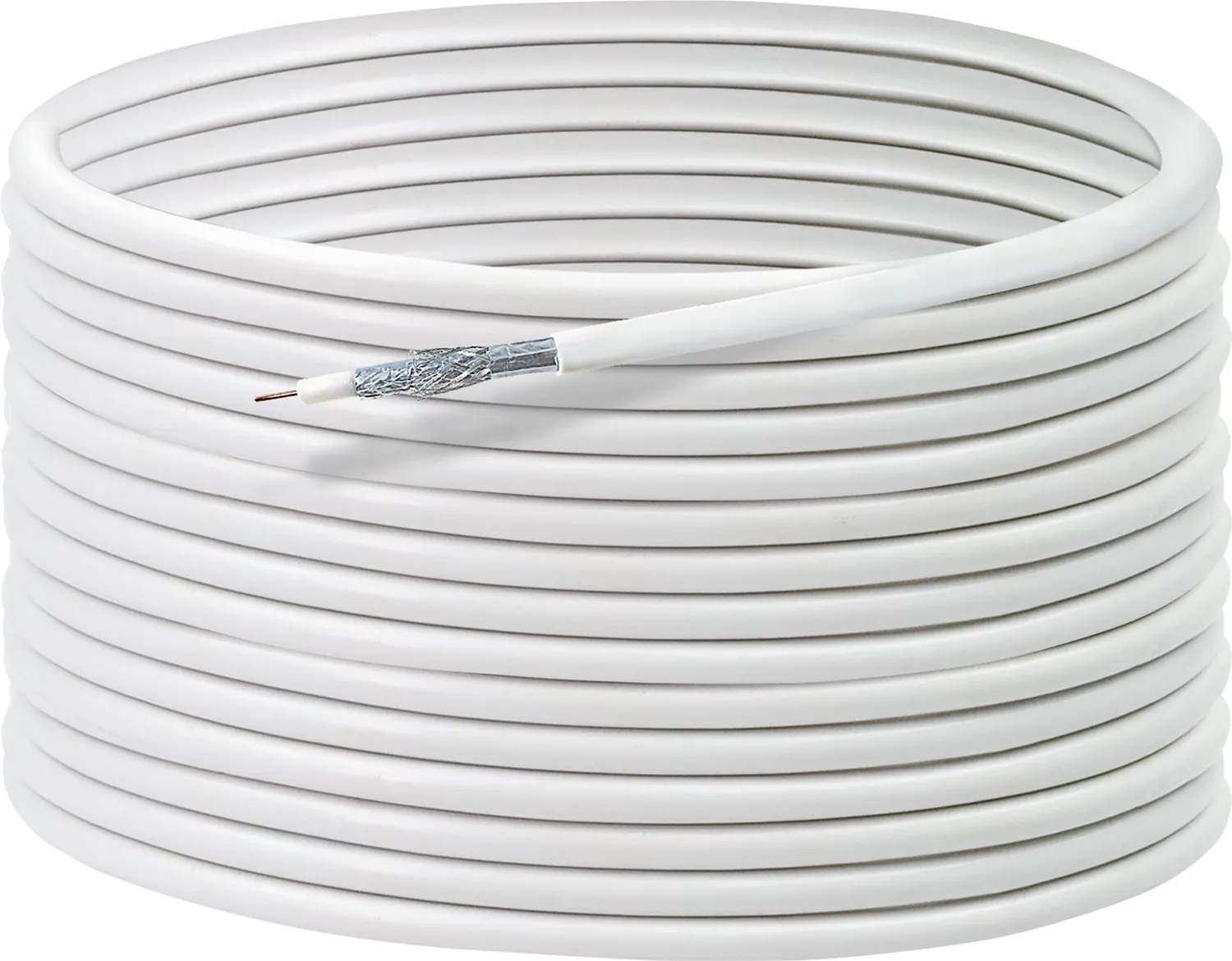 Schwaiger Cavo Coassiale SAT 10 m Bianco 110 dB Classe A