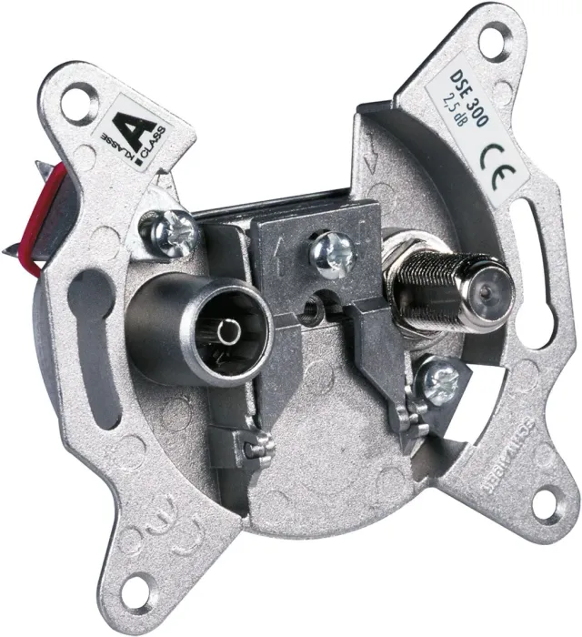 Schwaiger Presa Satellitare Singola 2 Fori 2 dB