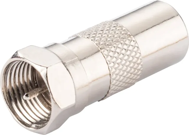 Schwaiger Adattatore F IEC Argento