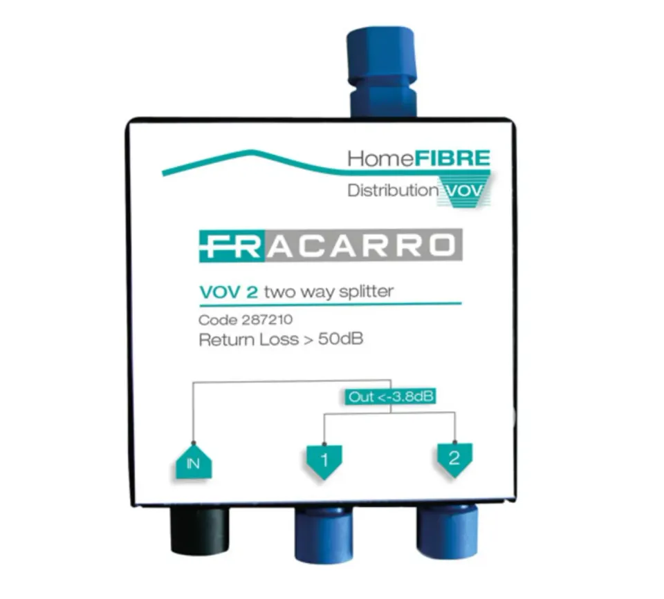 Fracarro VOV2 partitore ottico 2 vie miniaturizzato