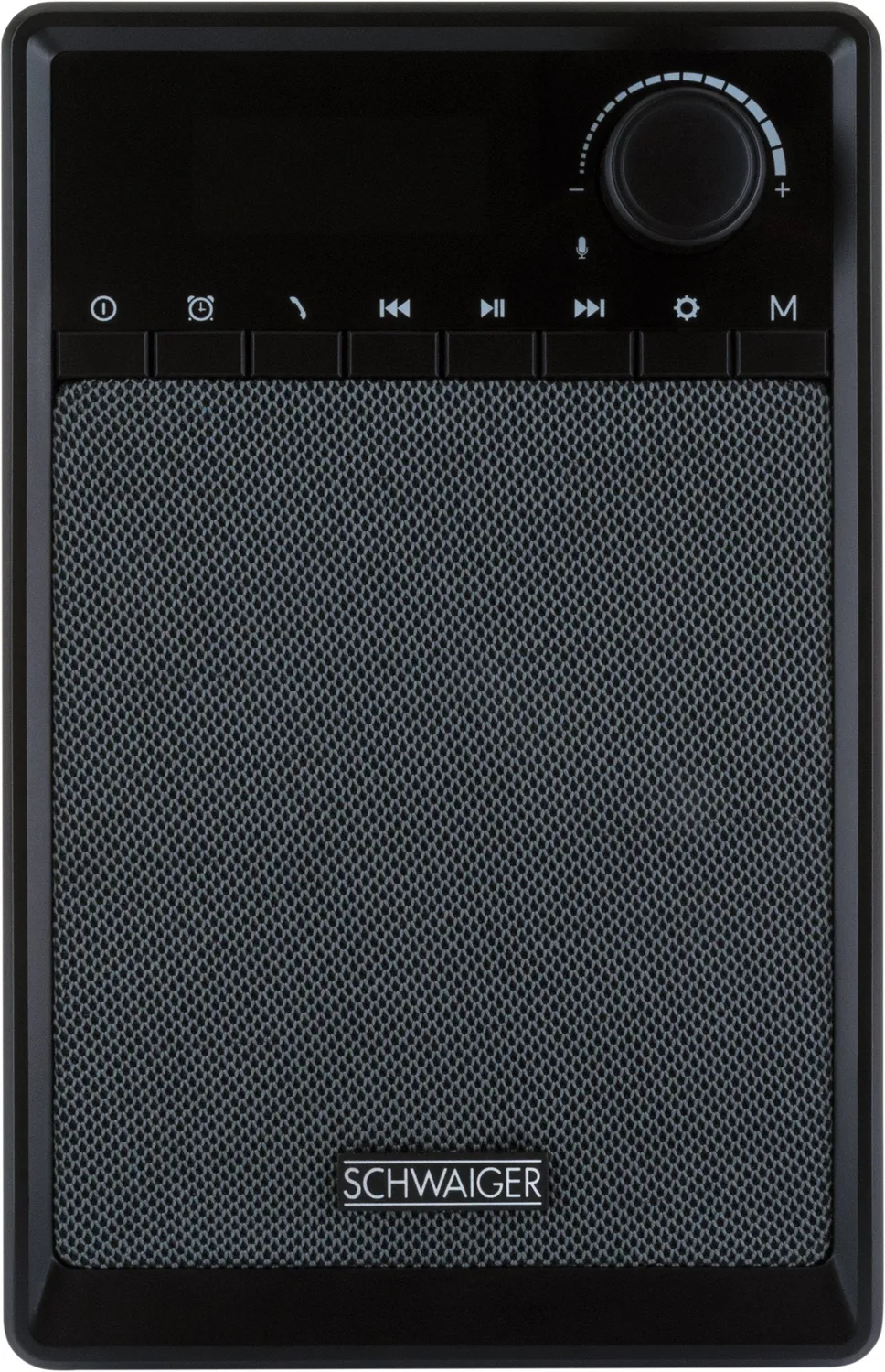 SCHWAIGER Radiosveglia FM Bluetooth AUX 5W nera legno