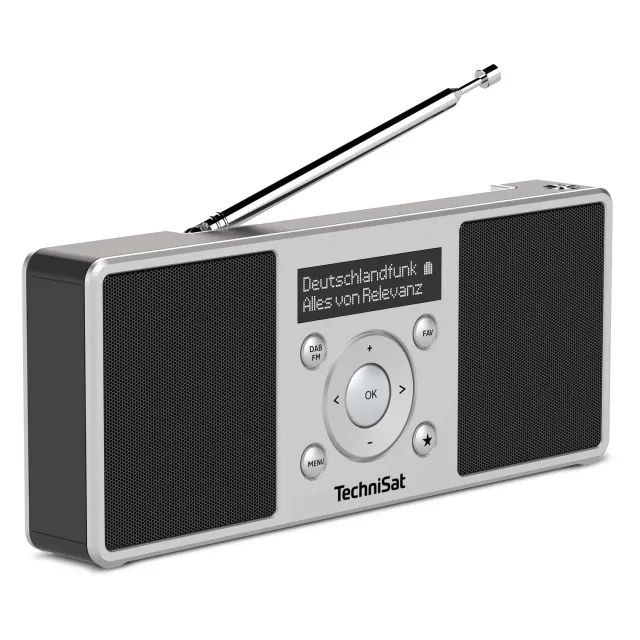 TechniSat DIGITRADIO 1 S radio DAB portatile argento