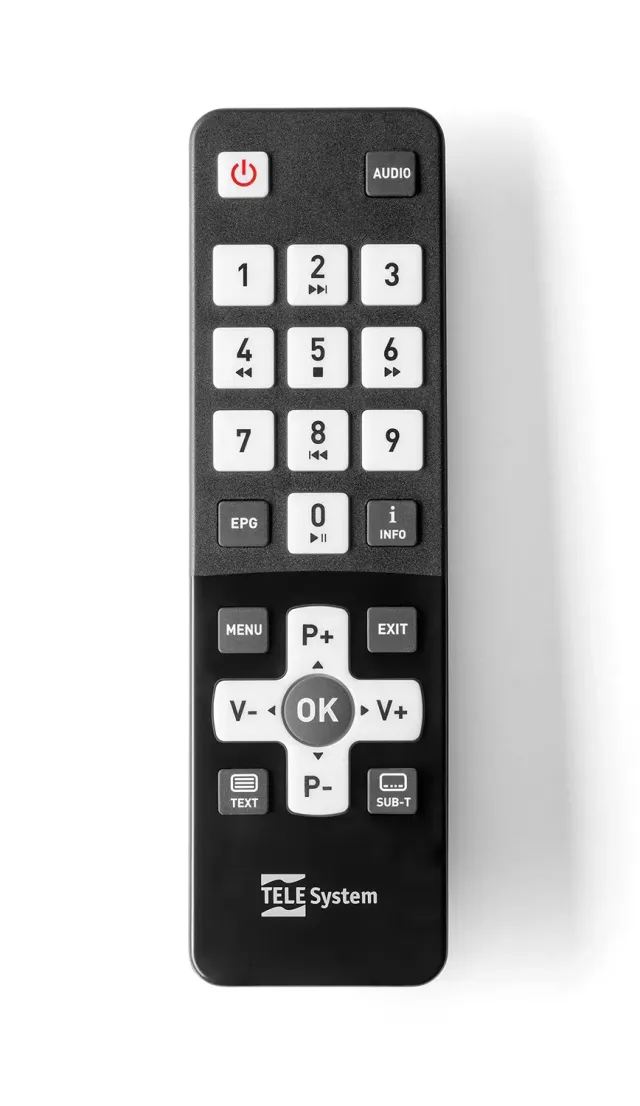 TELE System Facile 02 Unico telecomando tasti grandi anziani