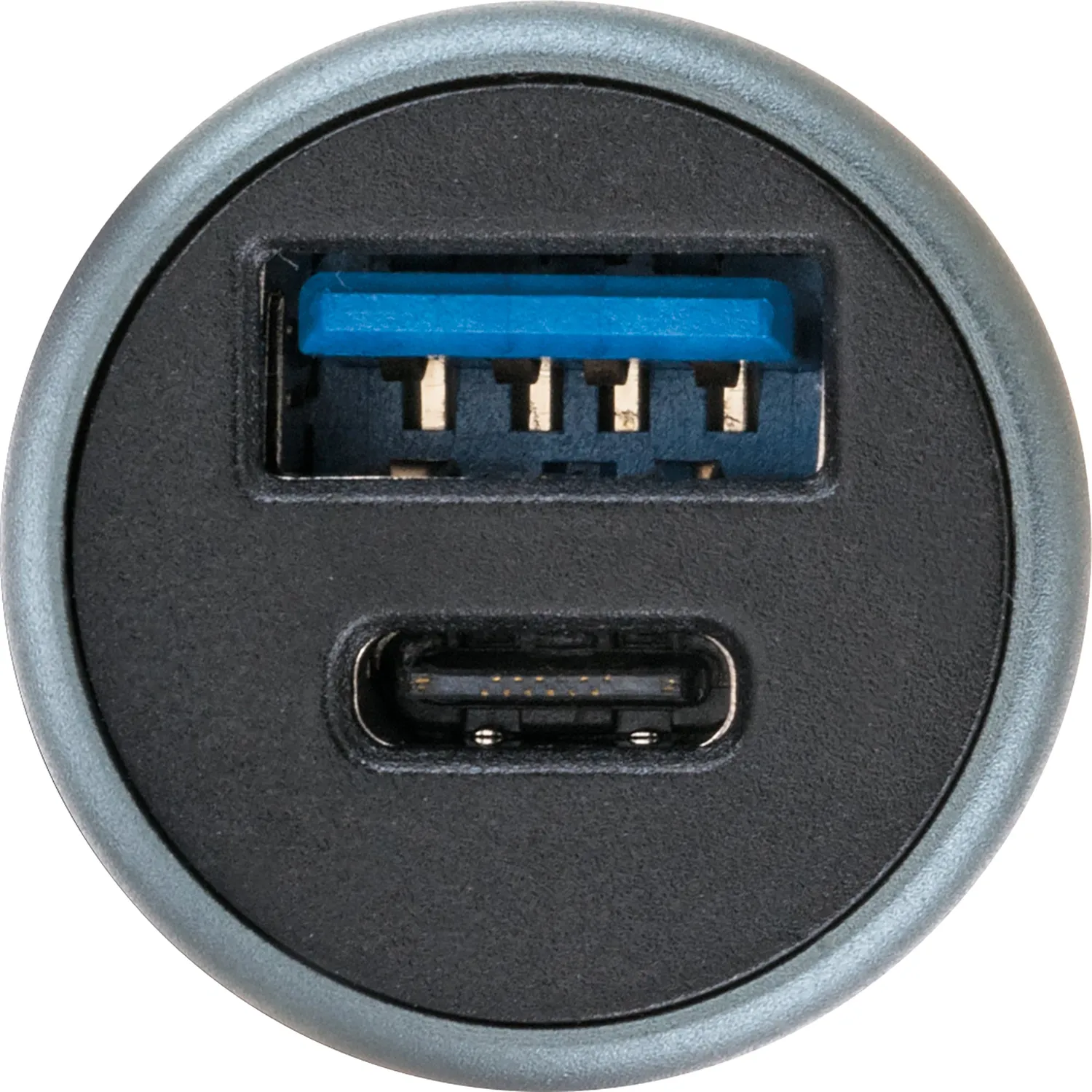 Schwaiger caricabatterie auto USB-A USB-C 12-24V nero