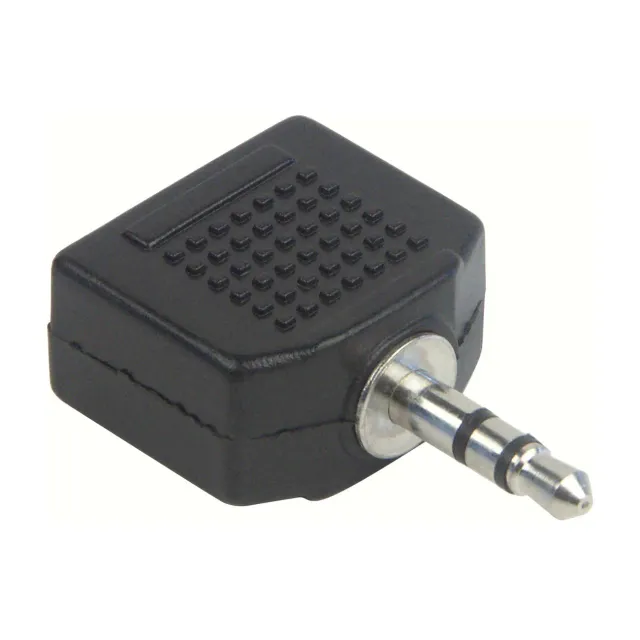 Schwaiger adattatore sdoppiatore cuffie jack 3,5 mm nero