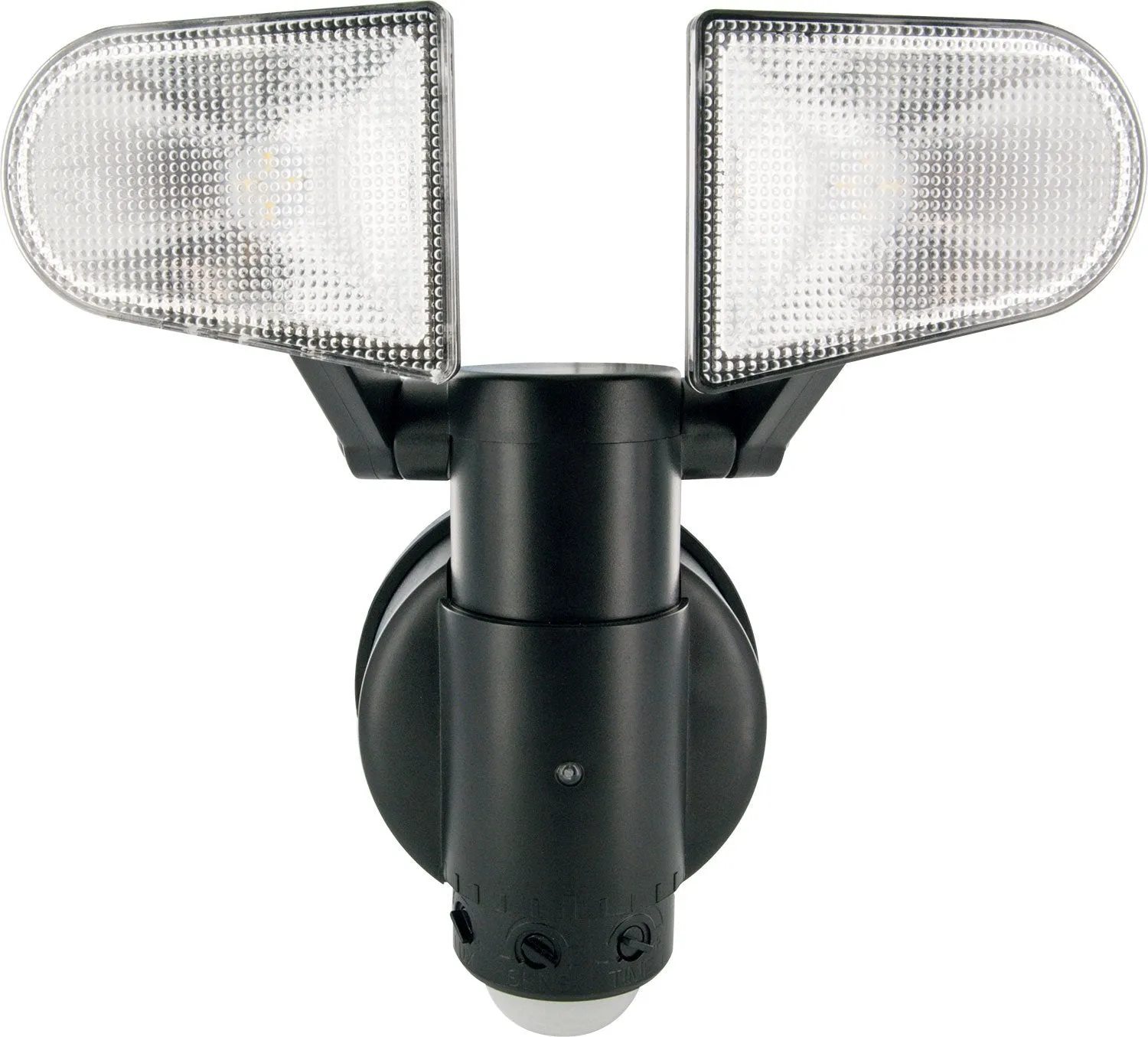 Schwaiger luce LED sensore doppia 400 lm IPX4 nera