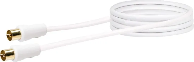 Schwaiger cavo antenna TV IEC 90 dB 1,5 m bianco