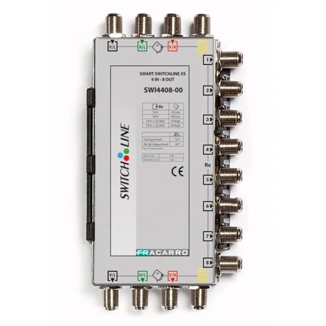 Fracarro SWI4408-00 multiswitch cascata 4 ingressi 8 uscite
