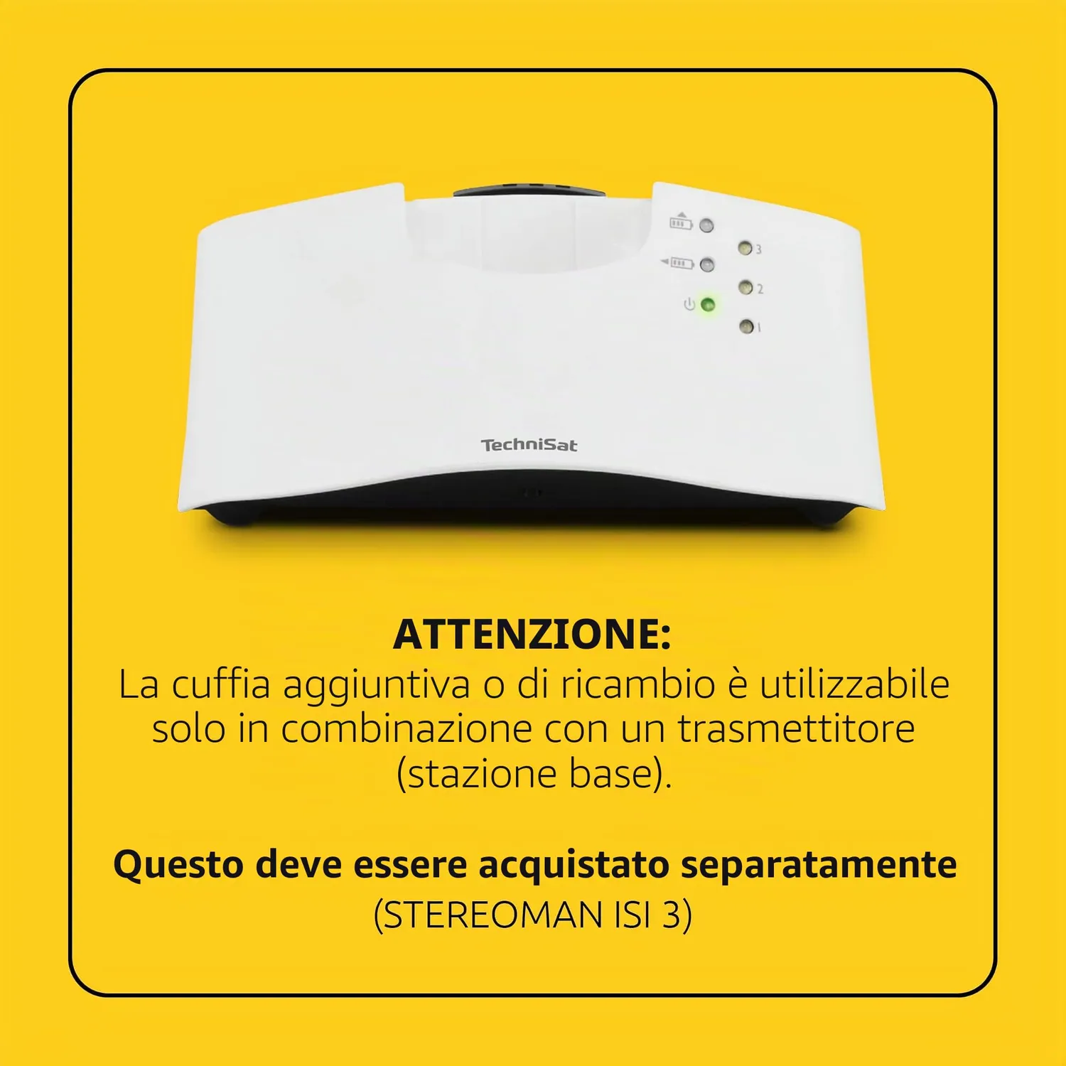 TechniSat StereoMan ISI 3 Cuffie Aggiuntive bianche