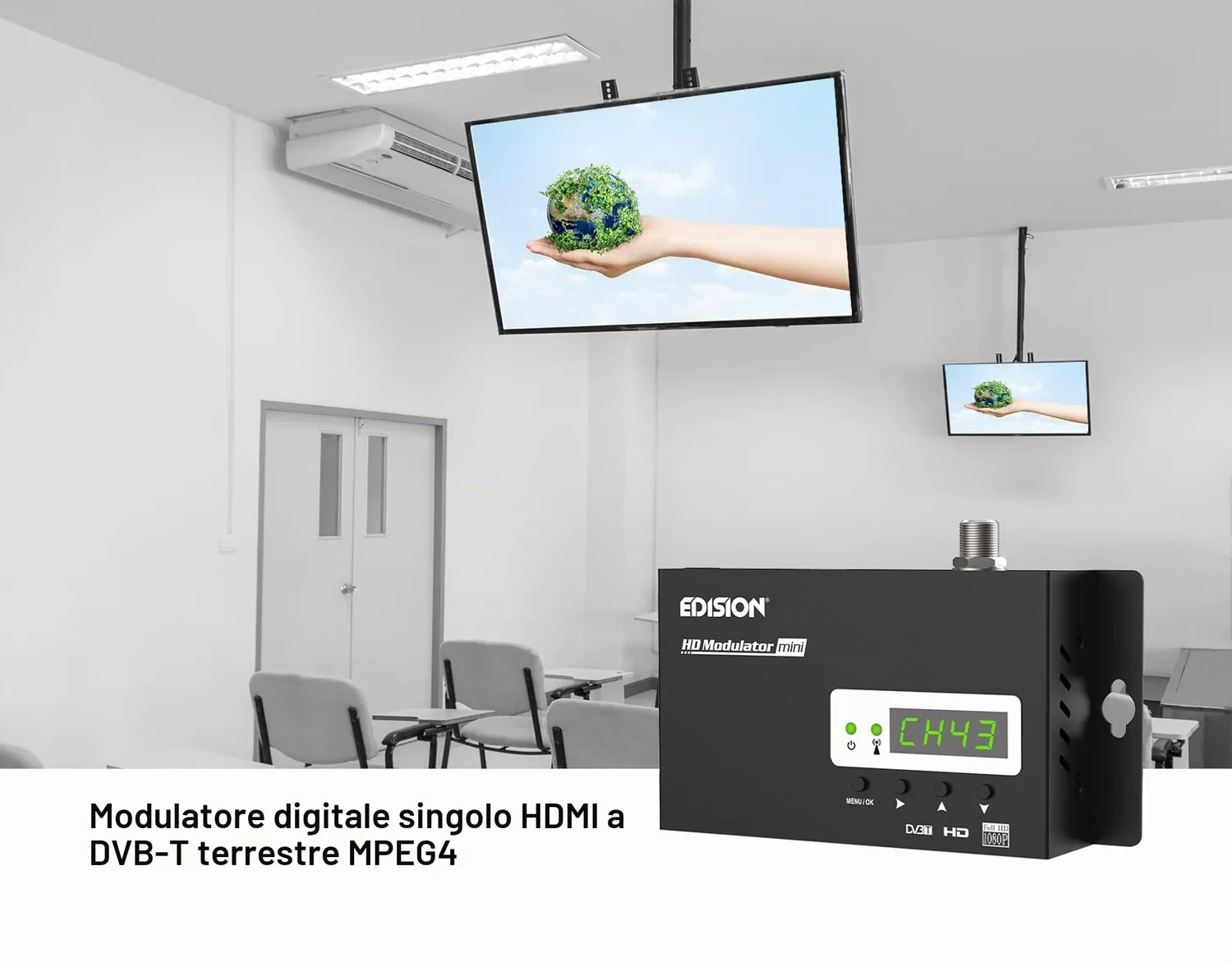 Edision HDMI Modulator Mini modulatore DVB-T Full HD