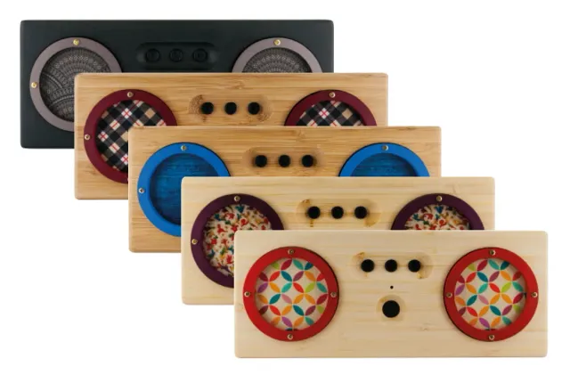 Schwaiger YZSY cassa Bluetooth bamboo microfono