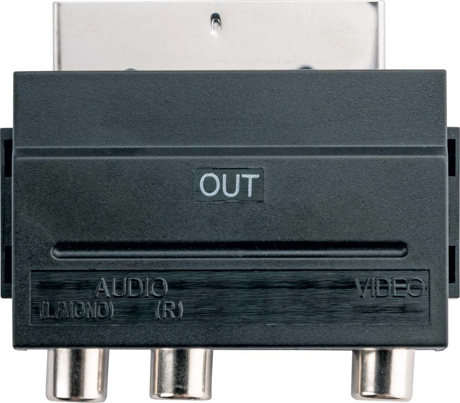 Schwaiger adattatore SCART-Cinch AV OUT nero