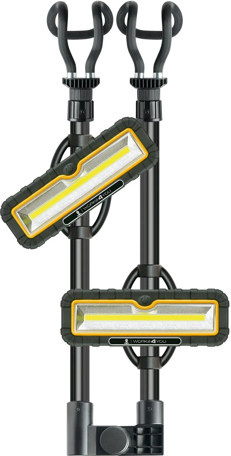 SCHWAIGER faro lavoro LED doppio con power bank