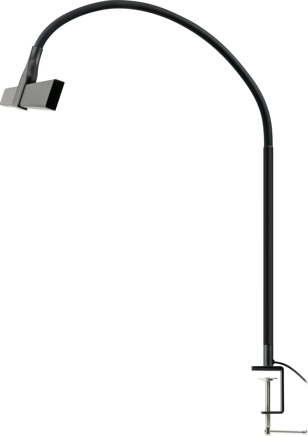 Schwaiger Lampada da Scrivania LED Collo Flessibile Nera USB 3 Luci