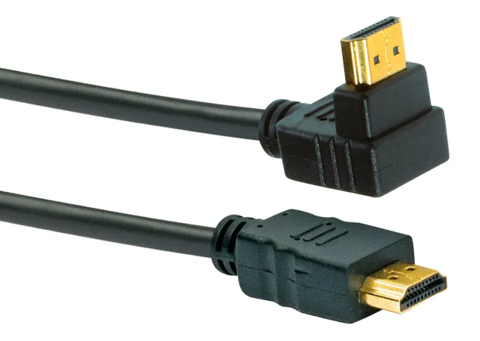 Schwaiger cavo HDMI high speed 4K 1,3 m angolare nero