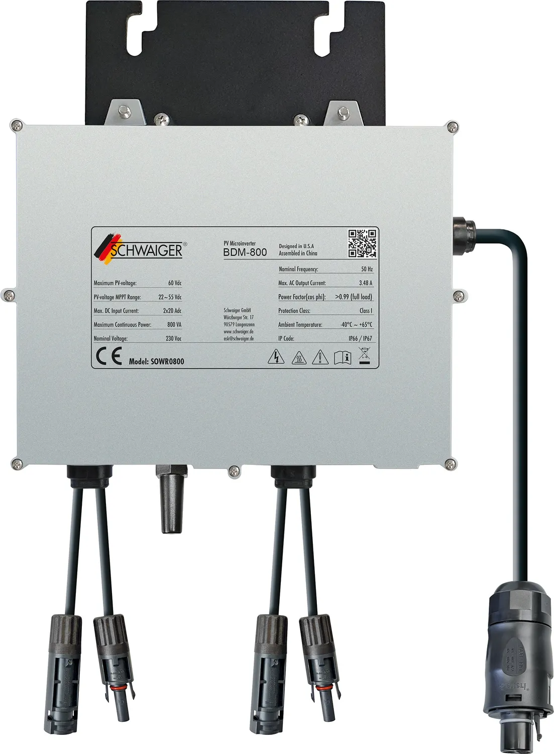 Schwaiger/NEP inverter solare 800W con WiFi