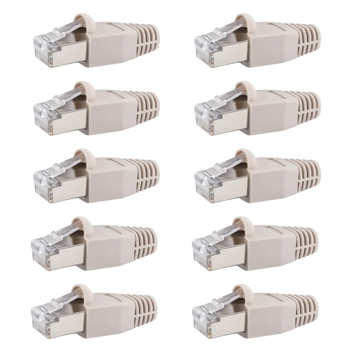 Schwaiger Connettore di Rete Cat 6 RJ45 4 pezzi schermato