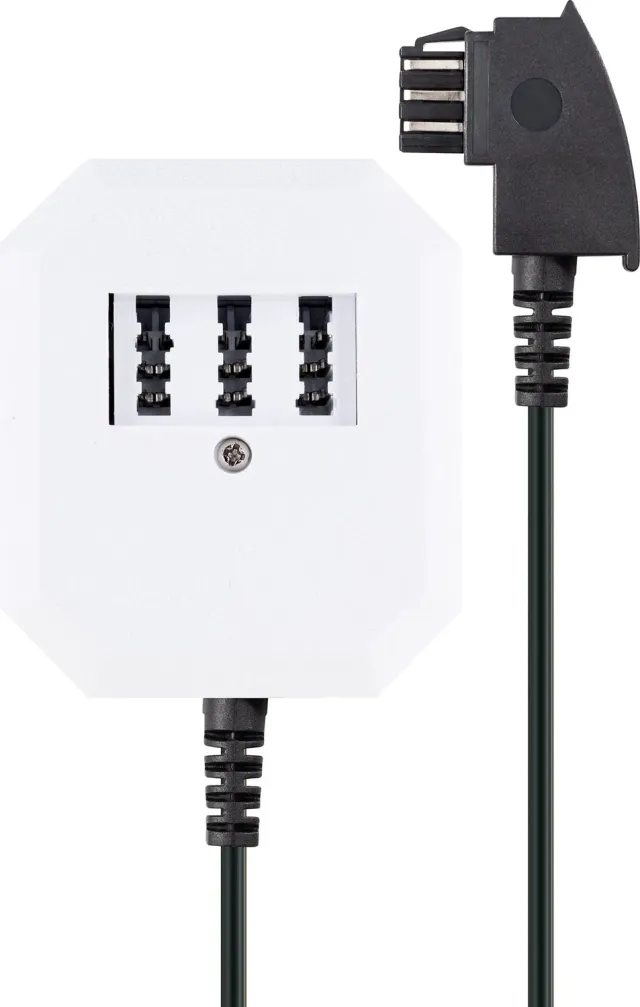 Schwaiger Sdoppiatore Telefonico TAE 4 Vie 0,2 m
