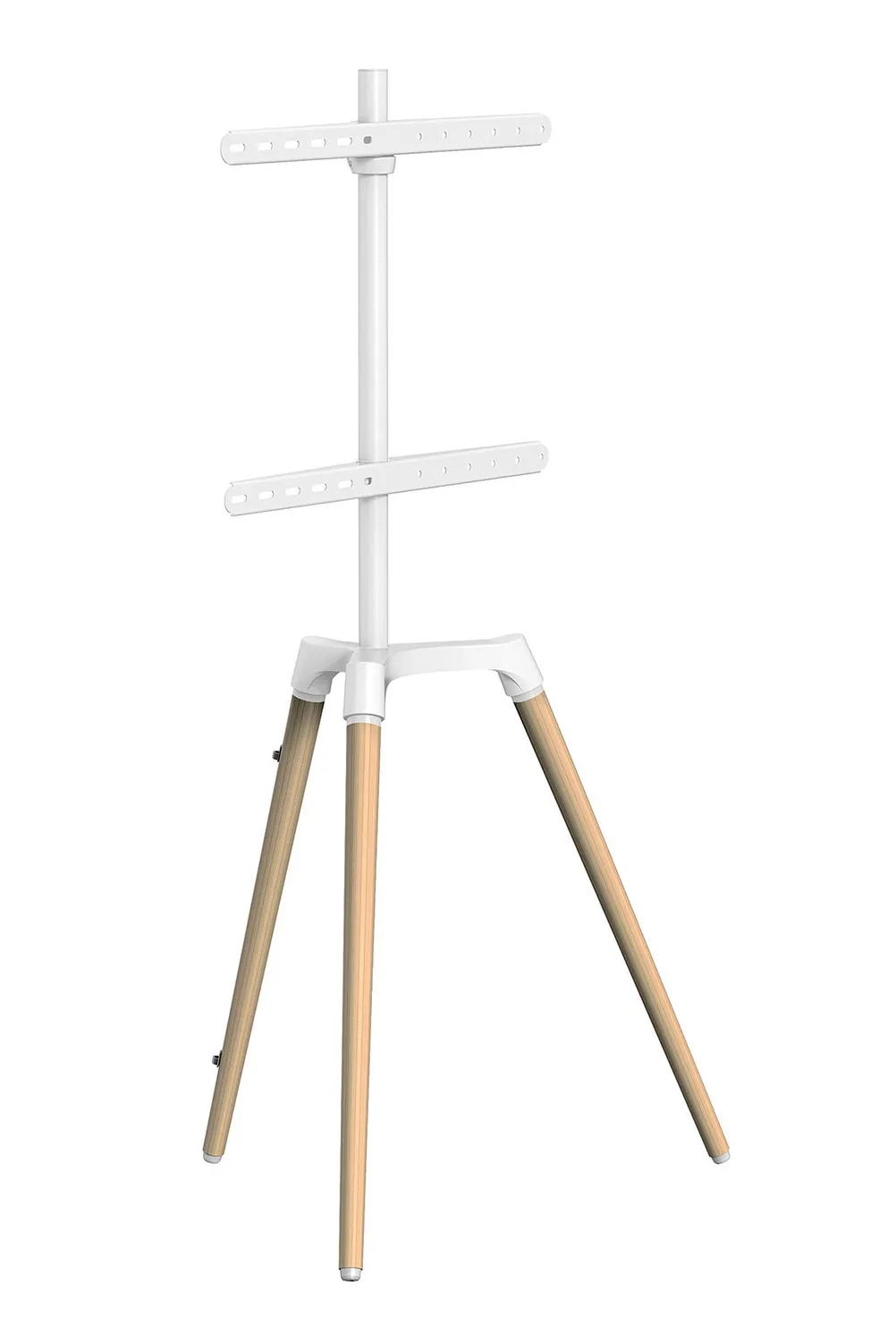 Schwaiger Set Cavalletto TV 45-65" Treppiede Legno Chiaro